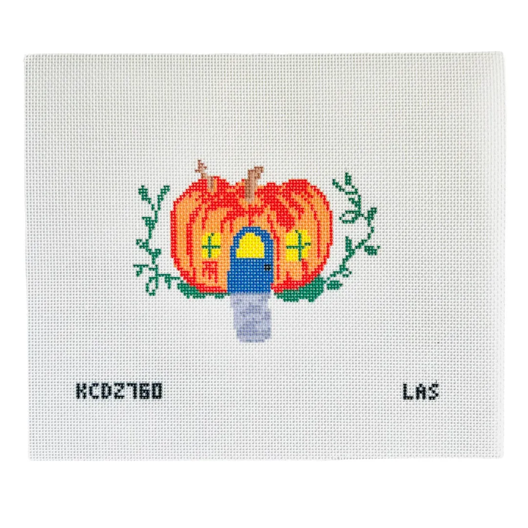 Pumpkin House Printed Canvas