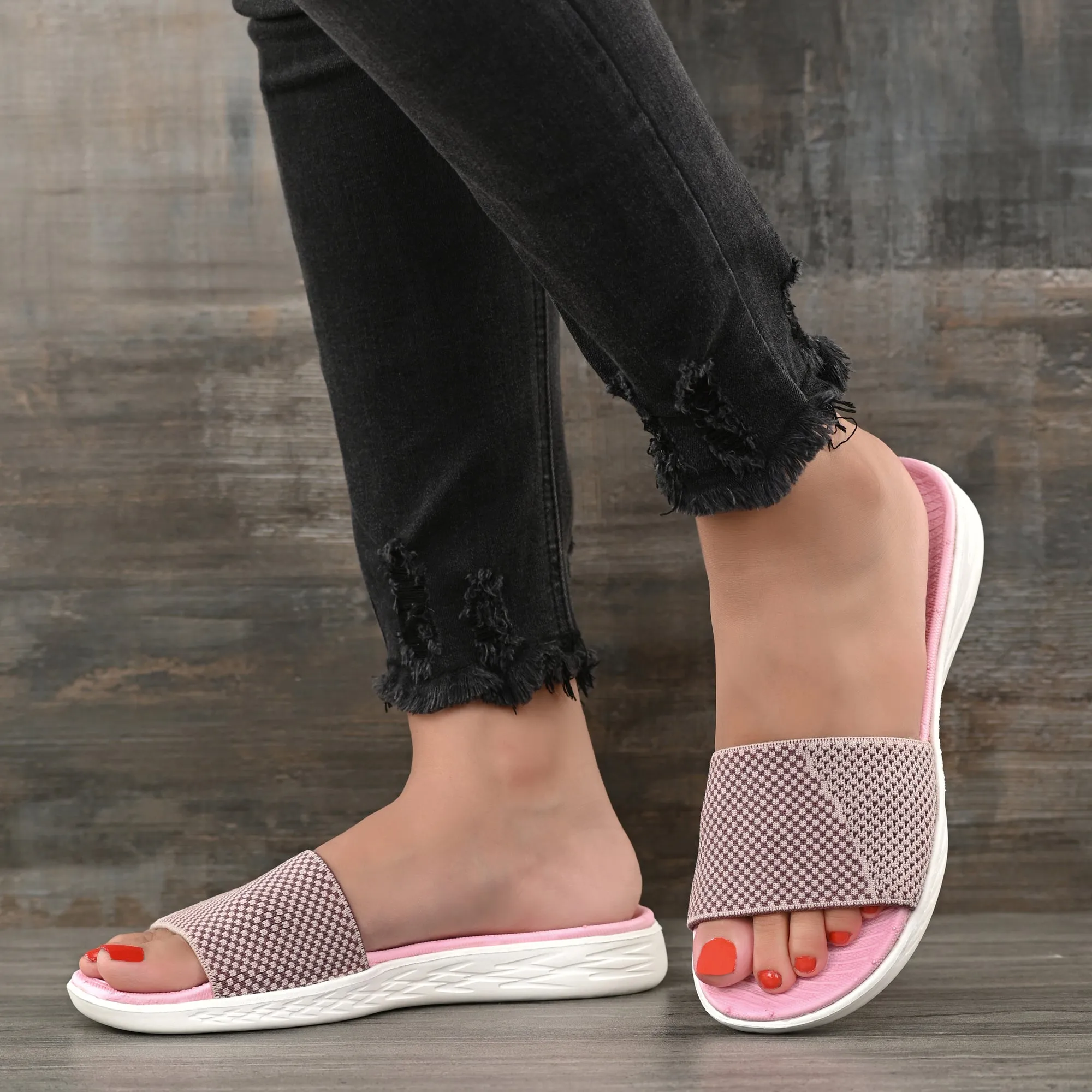 Pupil London Women's KENT-104, Flip-Flop, Pale Pink
