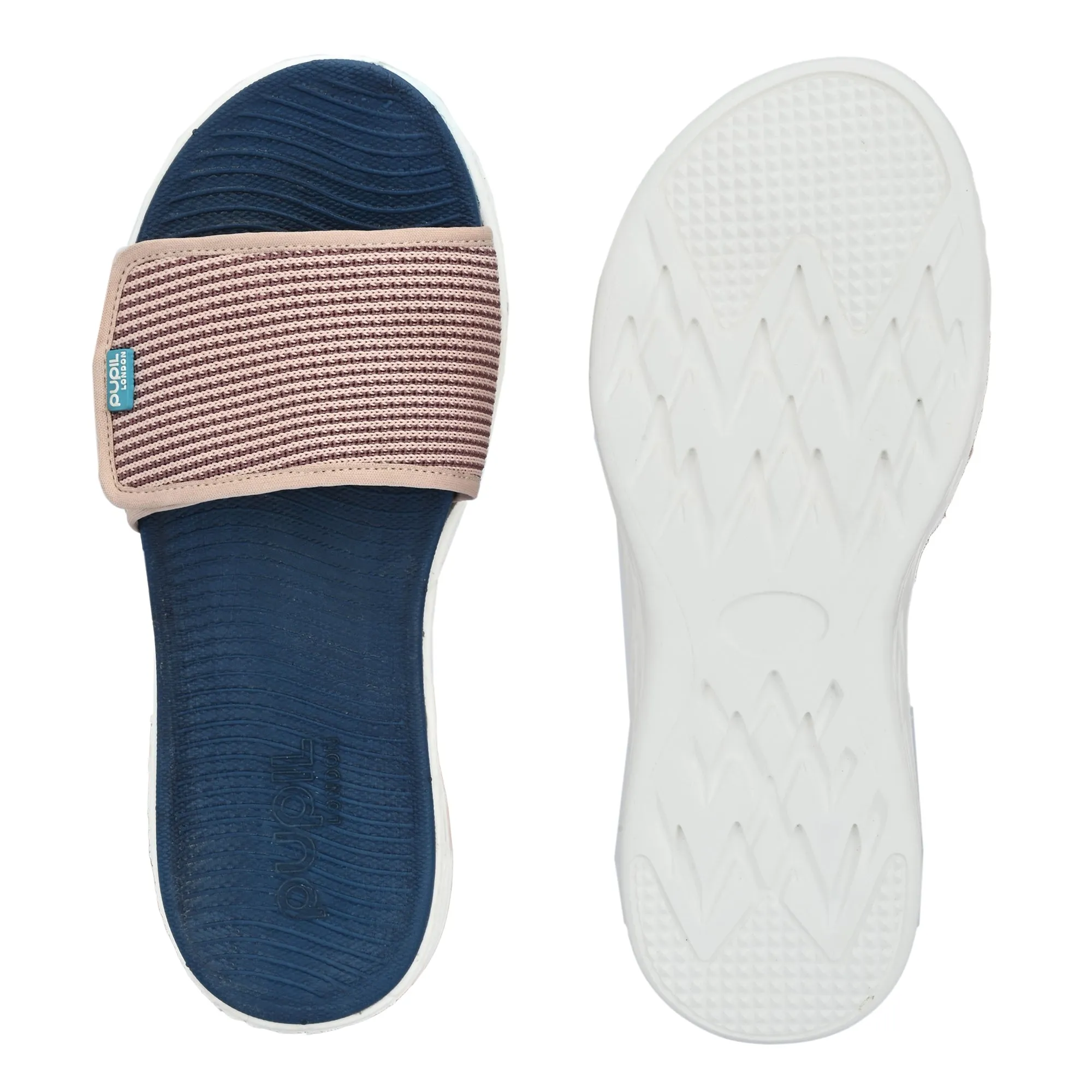 Pupil London Women's KENT-105, Flip-Flop, Pink And Blue