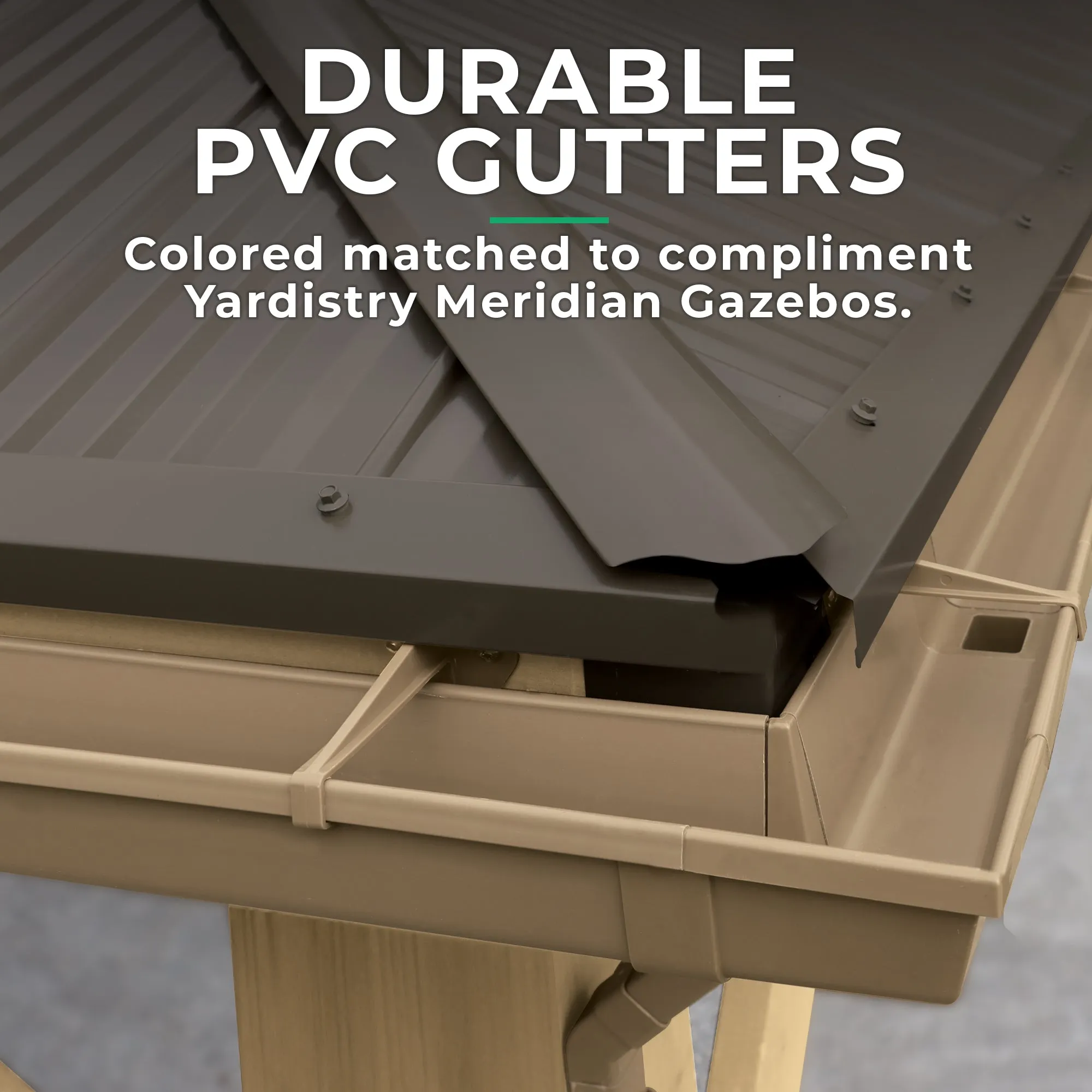 Rain Gutter Kit For The 12 x 24 Meridian Gazebo