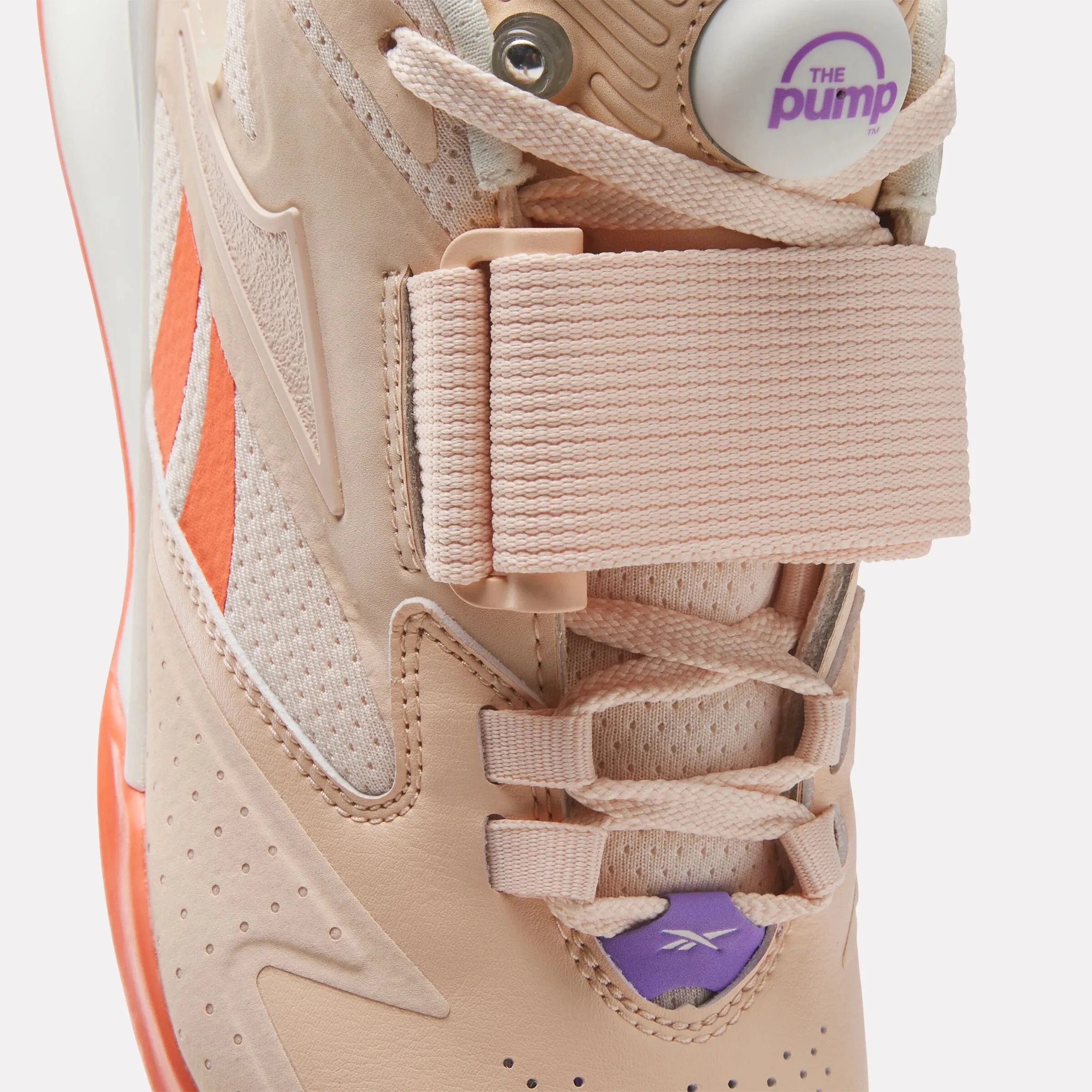 Reebok legacy Lifter III Pump Women's Weightlifting Shoes - Washed Clay/Chalk/Super Coral