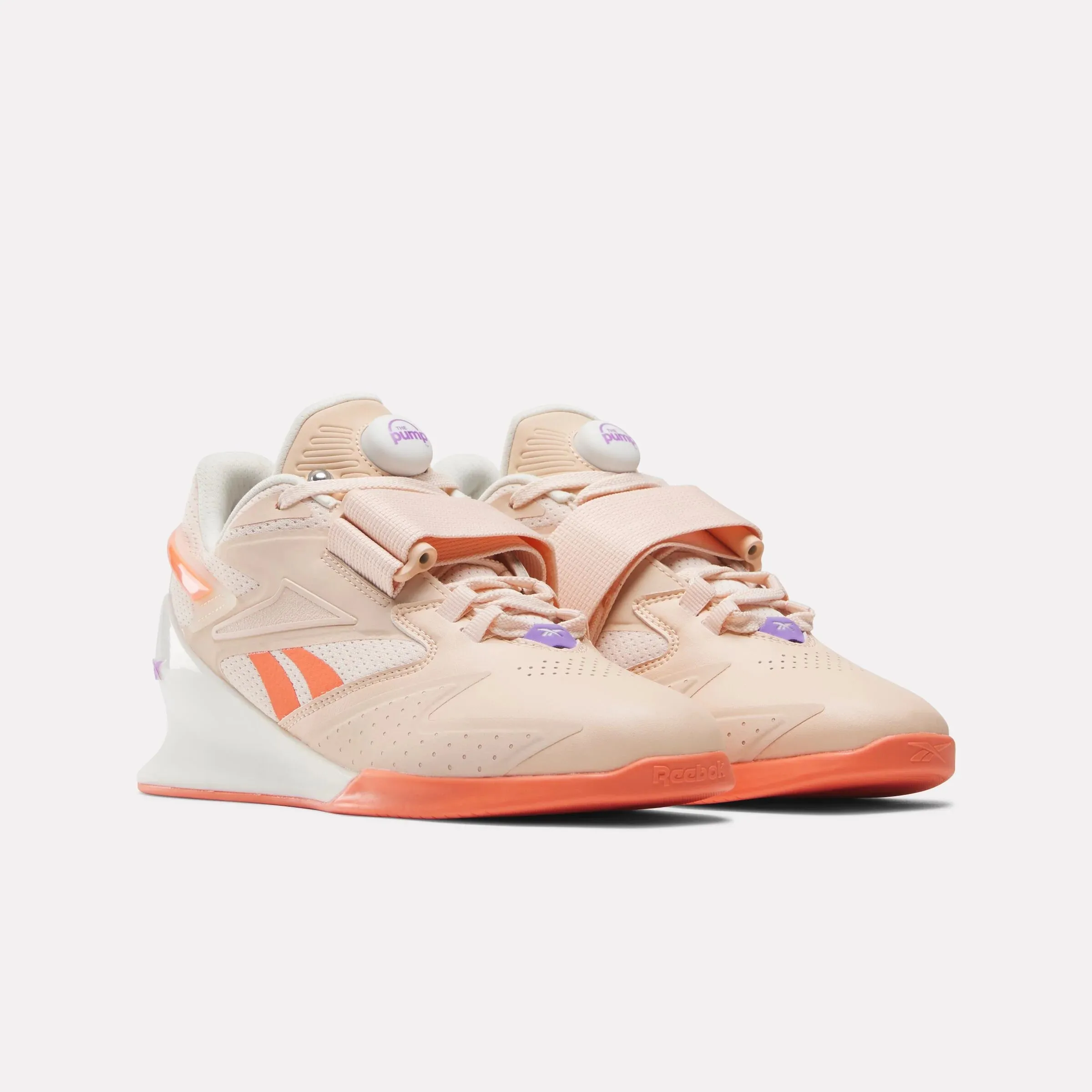Reebok legacy Lifter III Pump Women's Weightlifting Shoes - Washed Clay/Chalk/Super Coral