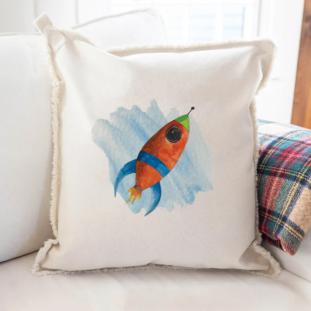 Rocket Square Pillow