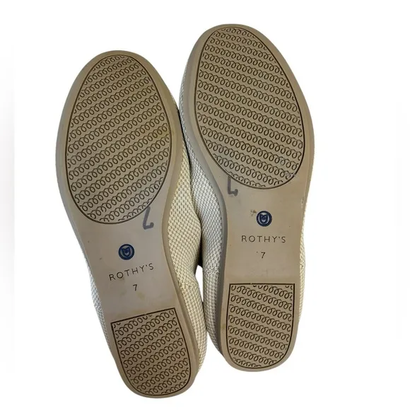 Rothy’s The Loafer in Linen Double Stitch - Size 7 Women’s