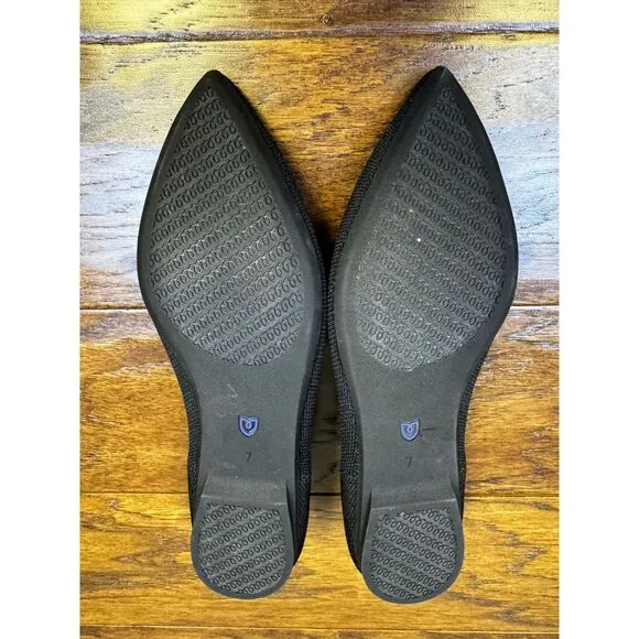 ROTHY'S The Point Black Solid, Sz 7