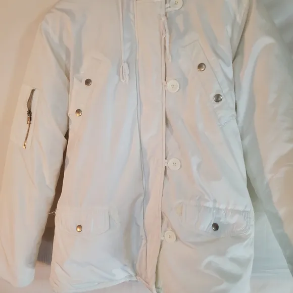 Roxy Women's Size Large White Insulated Snow Snowboard/Ski Jacket