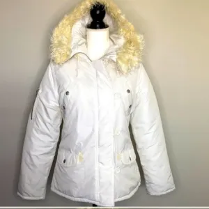 Roxy Women's Size Large White Insulated Snow Snowboard/Ski Jacket