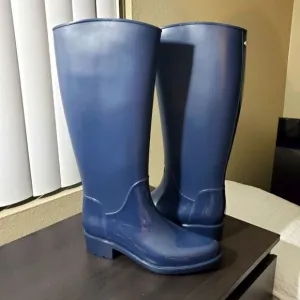 Sam Edelman Sydney Rain Boot Navy Blue Size 8