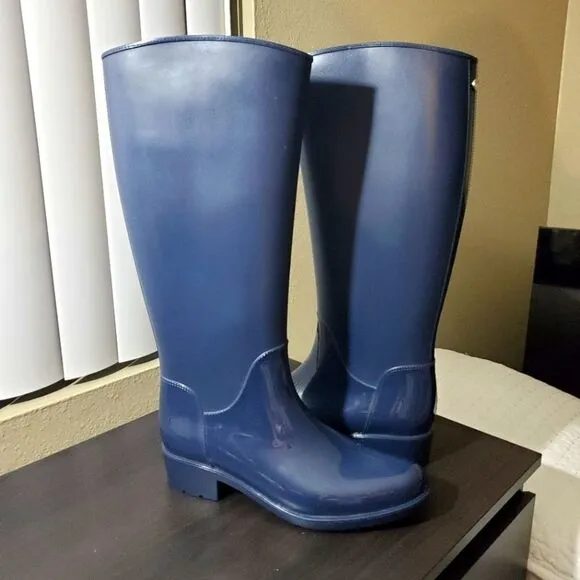 Sam Edelman Sydney Rain Boot Navy Blue Size 8