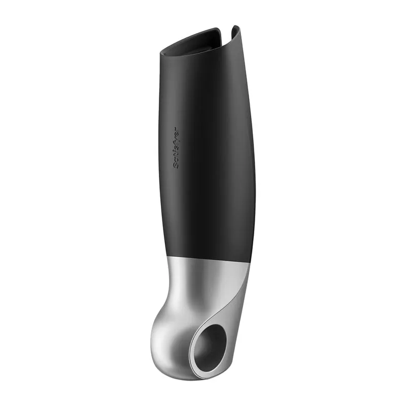 Satisfyer Power Vibrating Masturbator with App Control - Black
