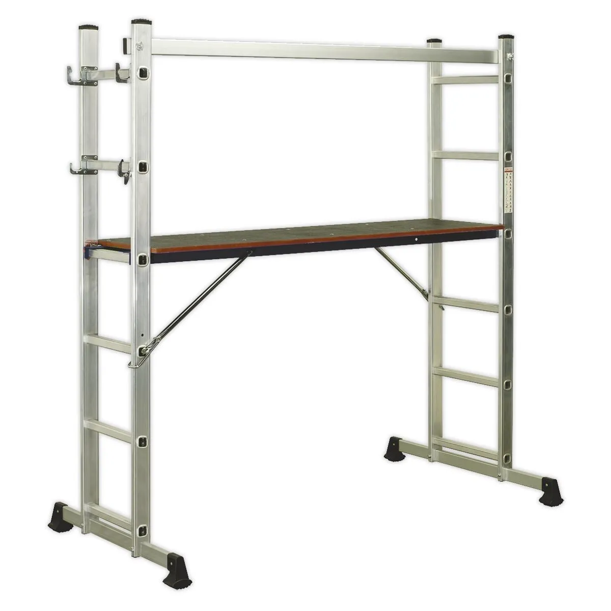 Sealey Aluminium Scaffold Ladder 4-Way EN 131
