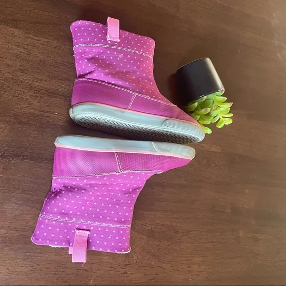 See Kai Run Basics Ripley Pink Rain Boots Size 9