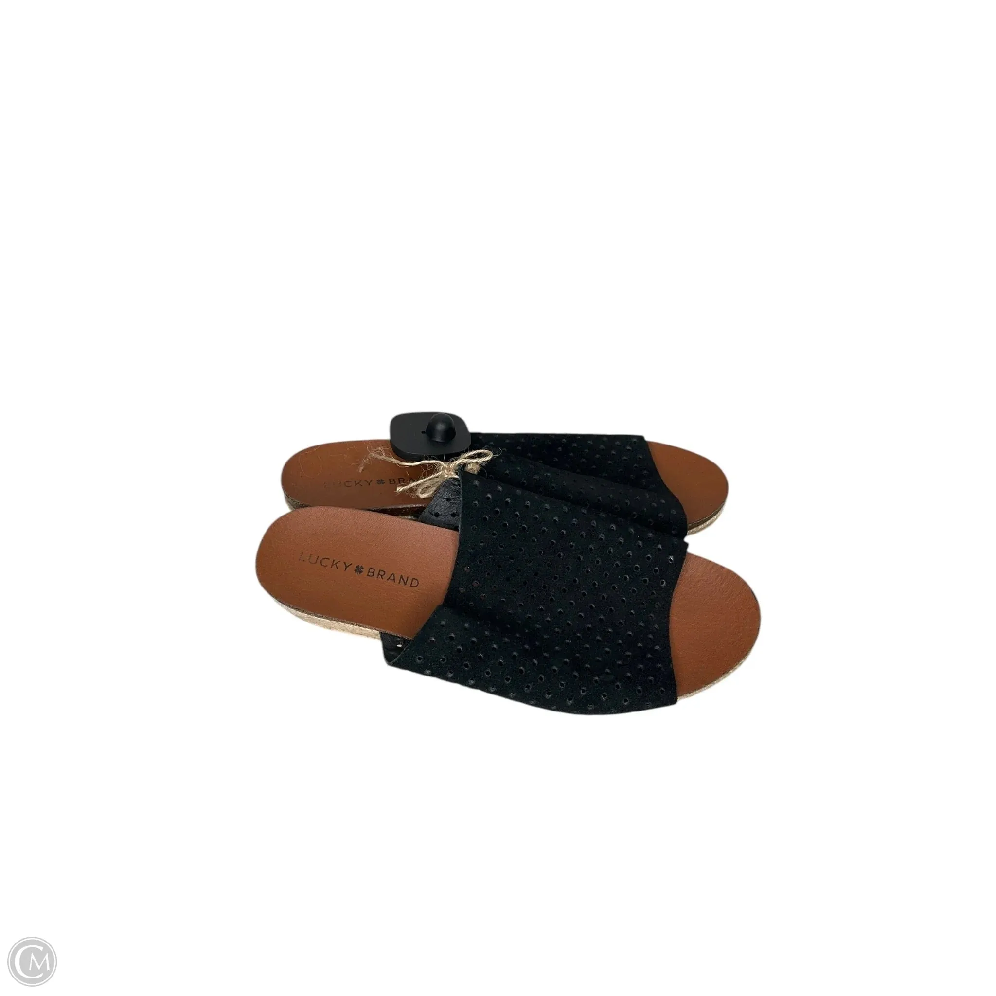 Shoes Heels Platform By Lucky Brand In Black, Size: 9.5