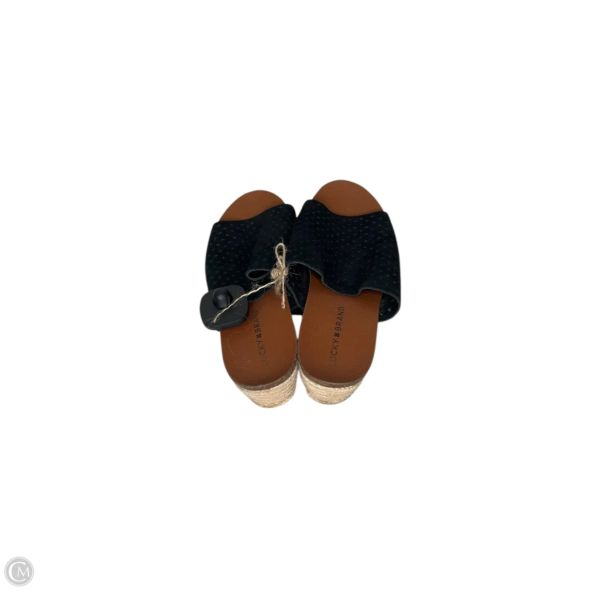 Shoes Heels Platform By Lucky Brand In Black, Size: 9.5