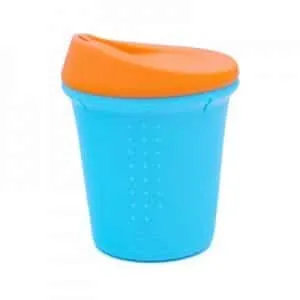 SILIKIDS SILICONE TO-GO CUP ORANGE & SEA - 8 OZ