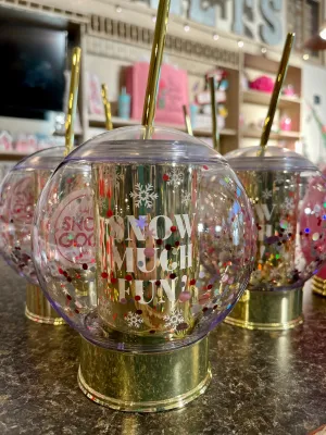 Snow Much Fun Confetti Snow Globe Cup