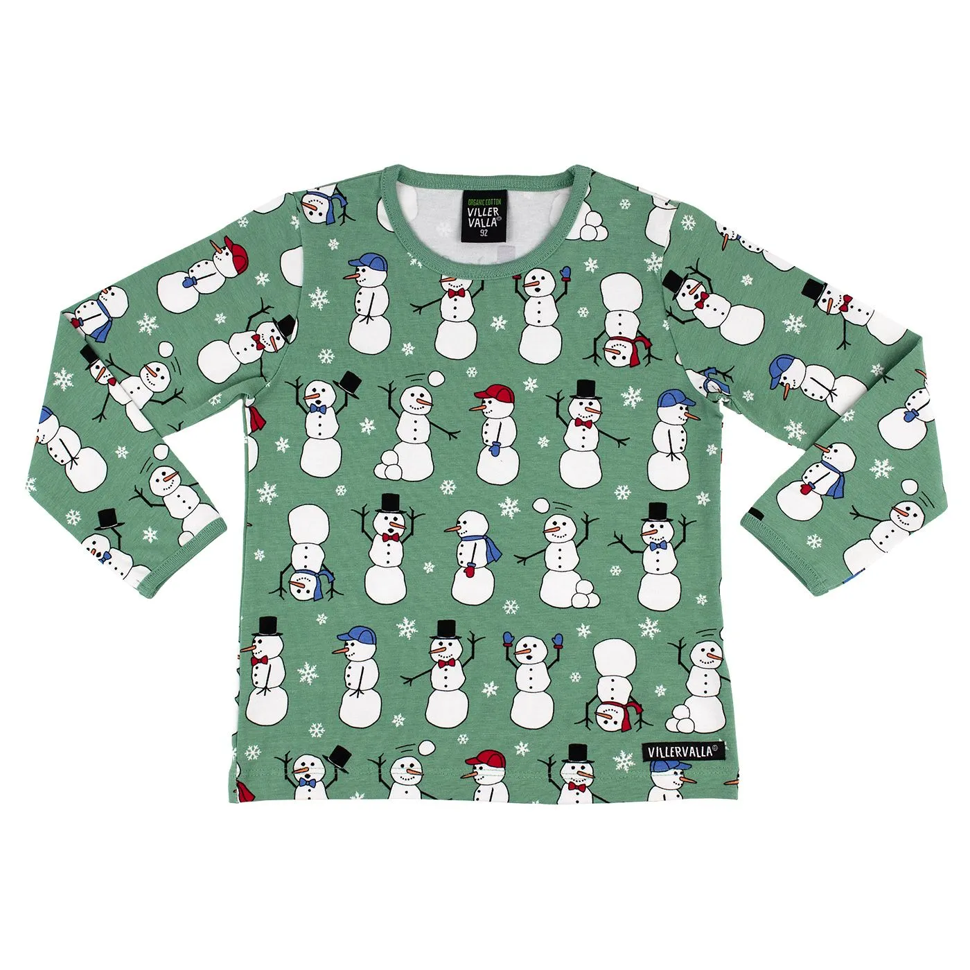 Snowperson Long Sleeve Shirt in Sage