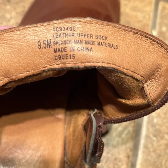 Sofft Brown Genuine Leather Wedge Booties