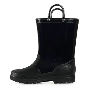 Solid Color Non-Slip Rain Boots With Handle