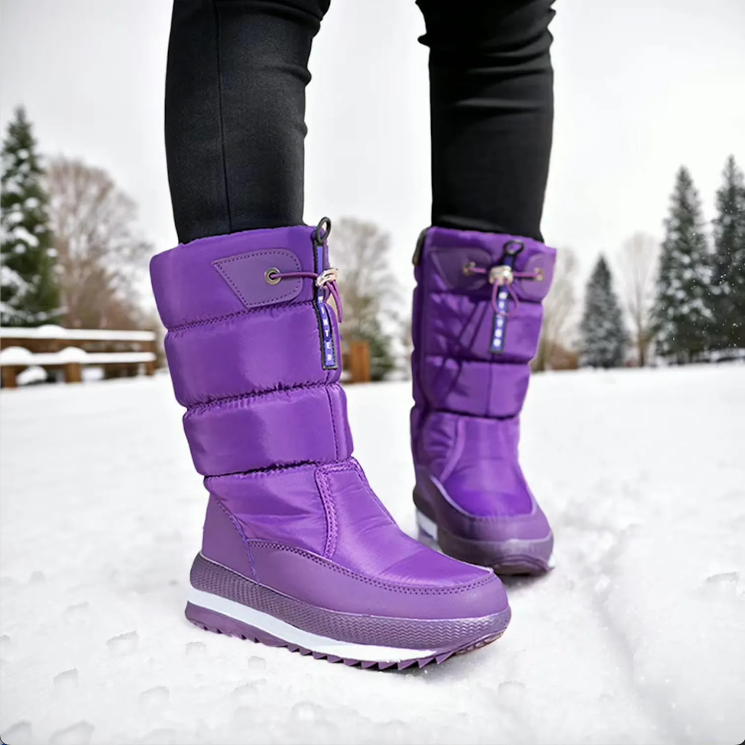 Sophie | Non-Slip & Waterproof Snow Boots with Faux Fur
