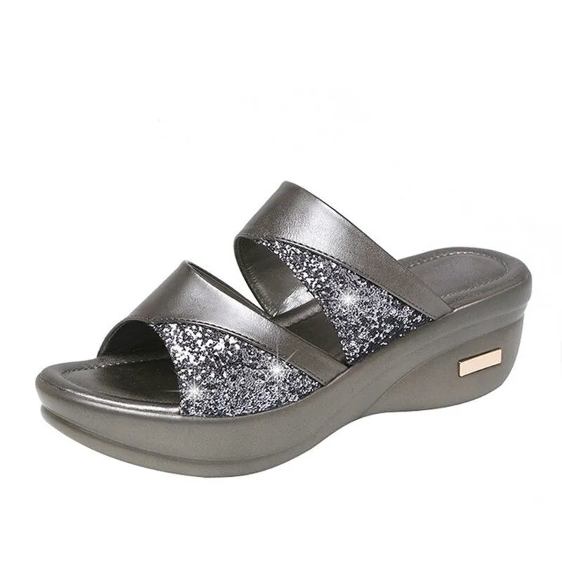 Sophie | Open-Toed Slippers - Comfortable Ladies Slippers for Home