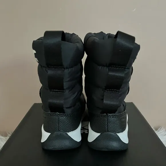 {Sorel} Whitney II Puffy Waterproof Snow Boots in Black - Youth 10