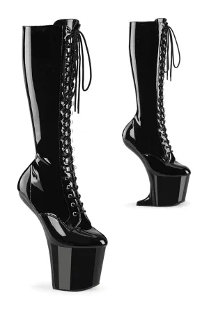 SS-CRAZE-2023 Black Patent Knee Boot