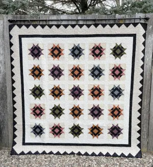 Stars Ablaze Lap Quilt Pattern - PDF