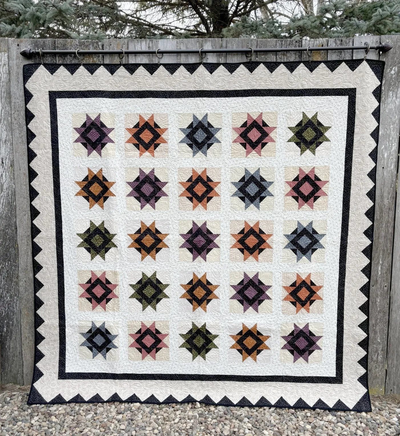 Stars Ablaze Lap Quilt Pattern