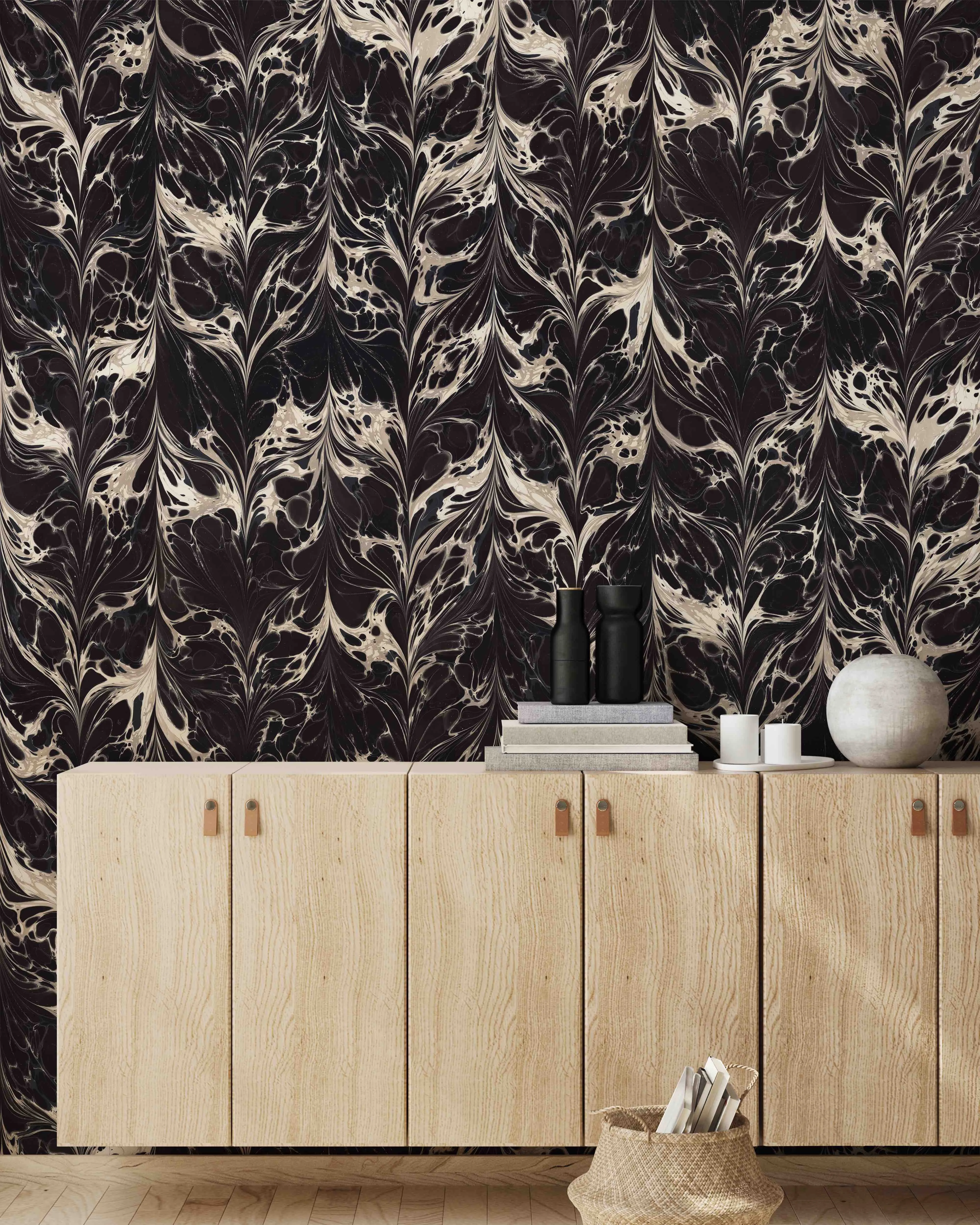 STONE PLUME WALLPAPER / TAPA CLOTH