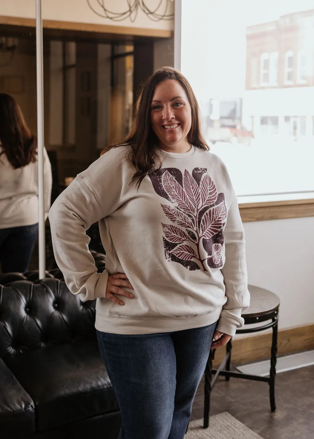 SWEET BAY LEAF CREWNECK SWEATSHIRT