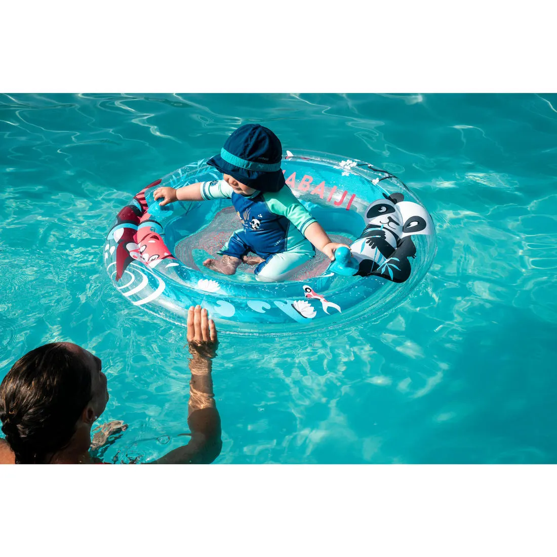 Swimming TINOA learning-to-swim platform for infants - "Pandas" print
