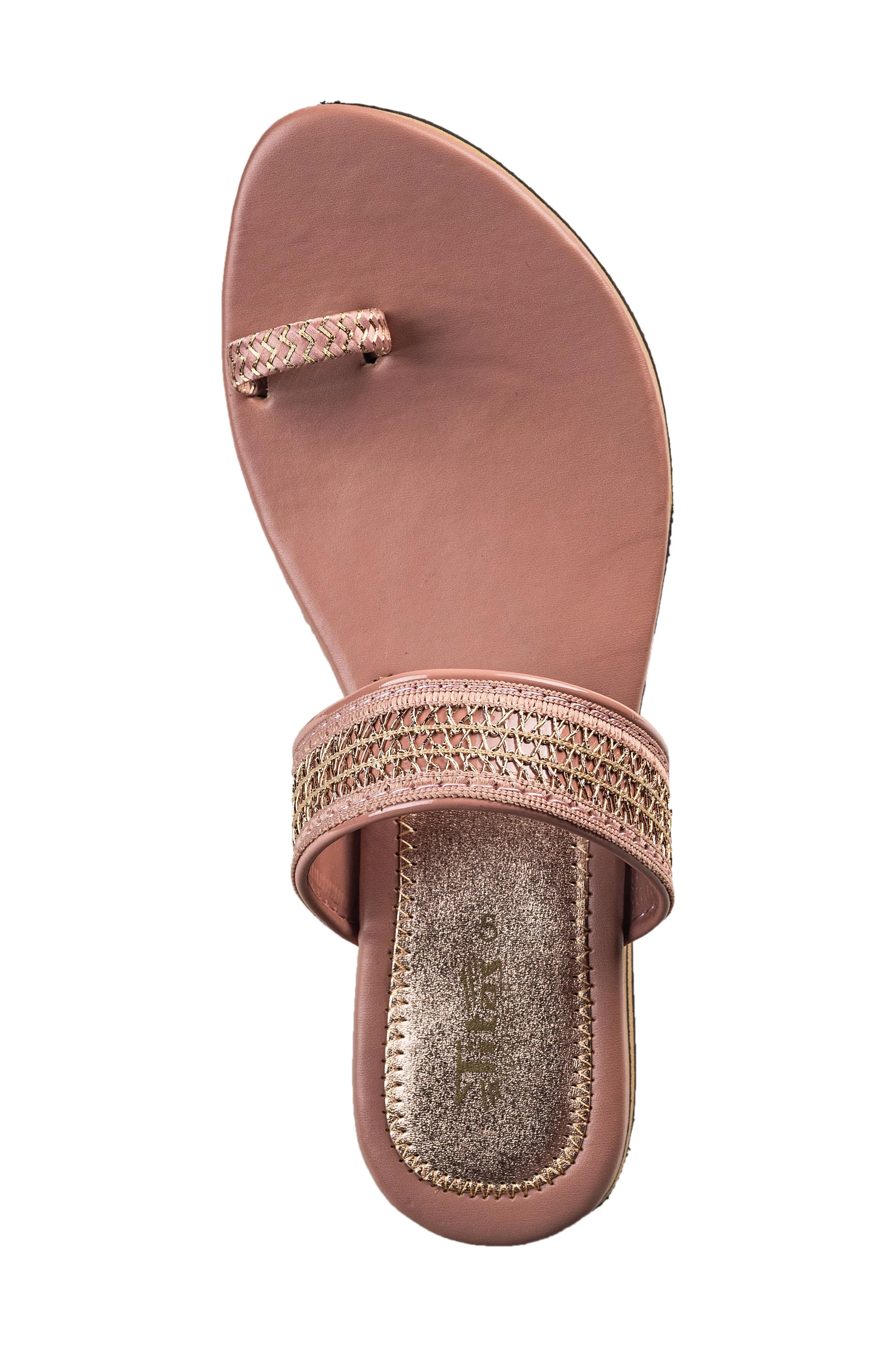 Titas Ladies Beige Chappal