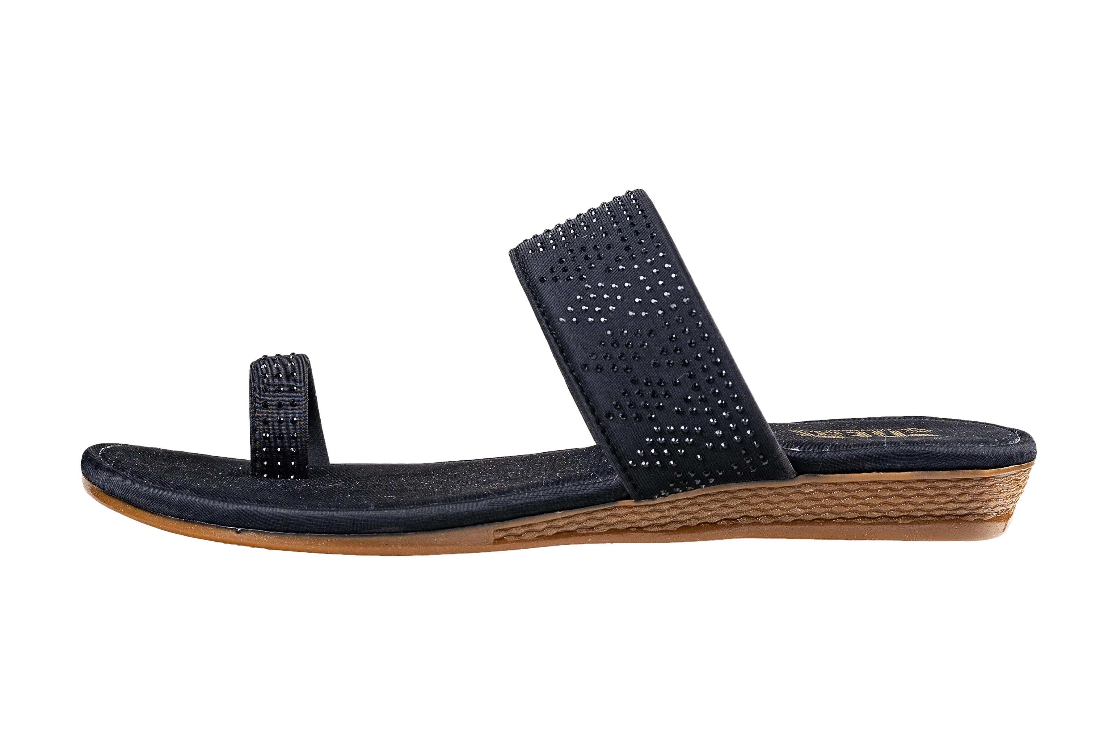Titas Ladies Black Chappal