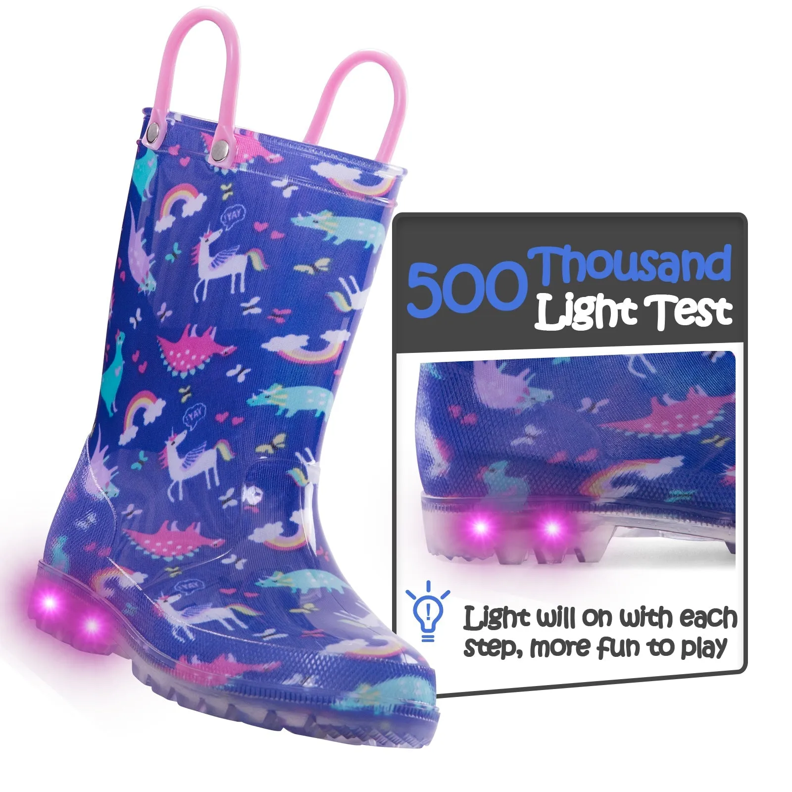 Toddler Light Up Rain Boots