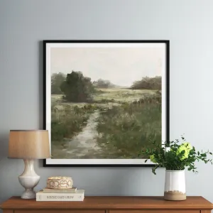 Tranquil Fen I by Ethan Harper - Picture Frame Painting Print Three Posts™ Frame Color: Pattern Silver Size: 48"H x 32"W