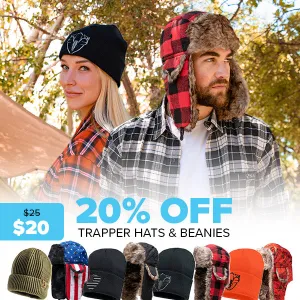 TRAPPER HATS AND BEANIES - 20% OFF |   FREE GIFT
