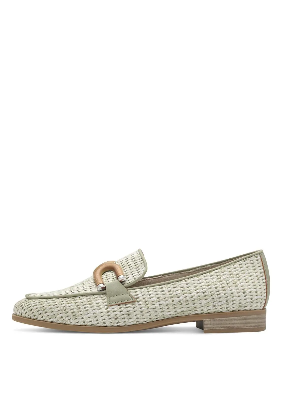 Tweed Natural Loafer - Green