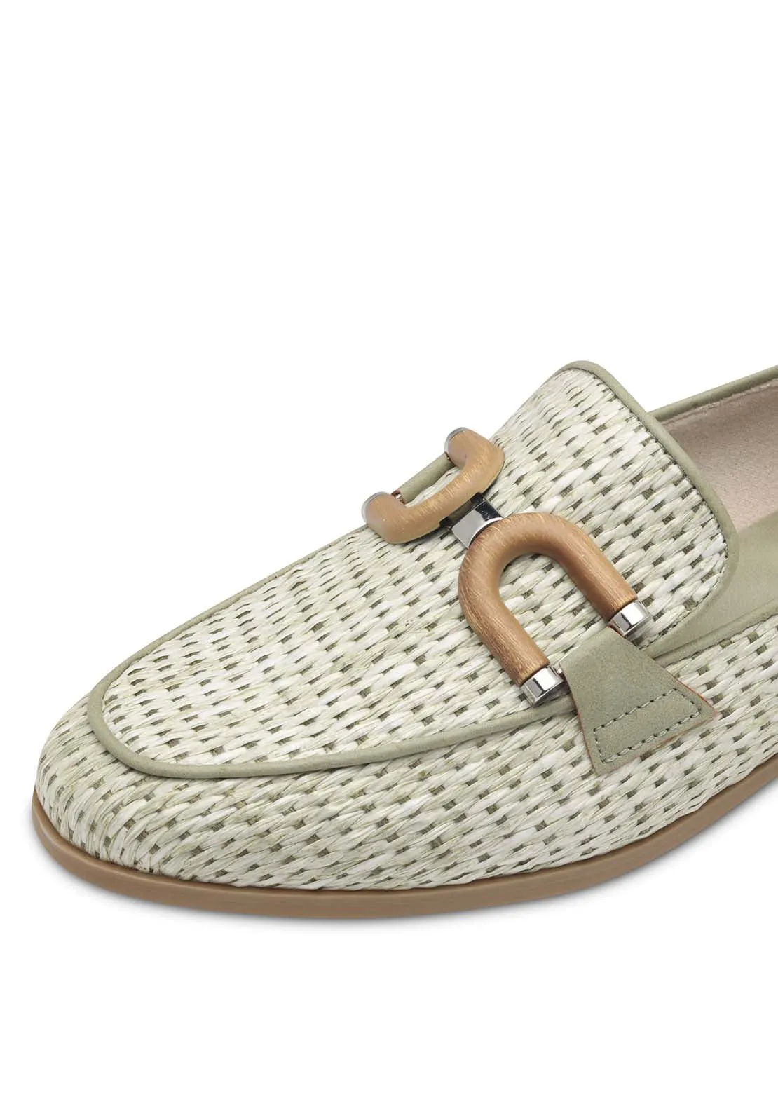 Tweed Natural Loafer - Green