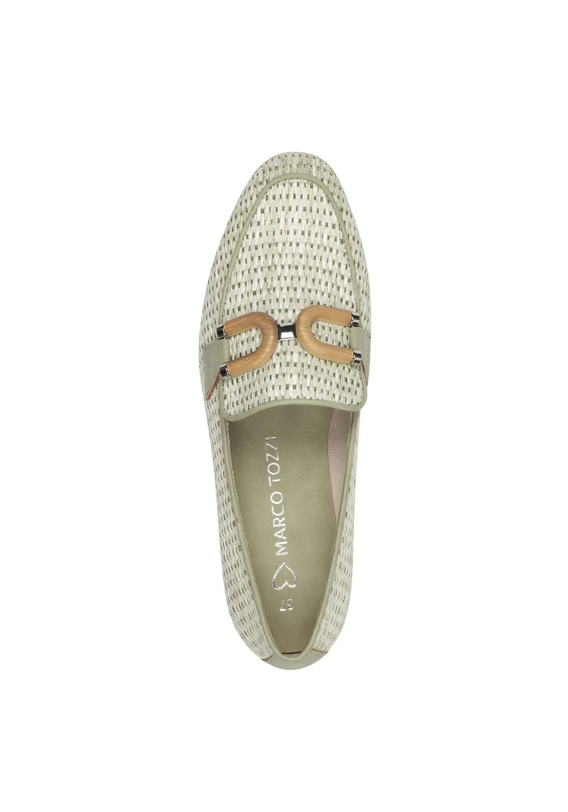 Tweed Natural Loafer - Green