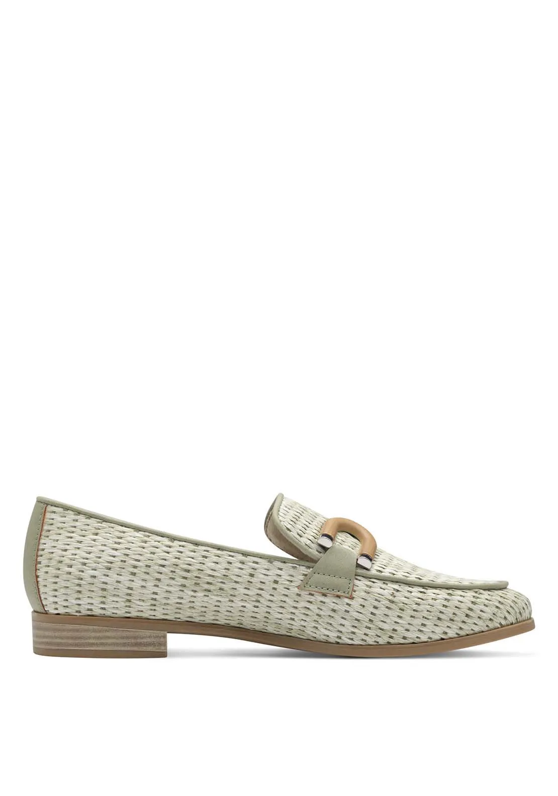 Tweed Natural Loafer - Green