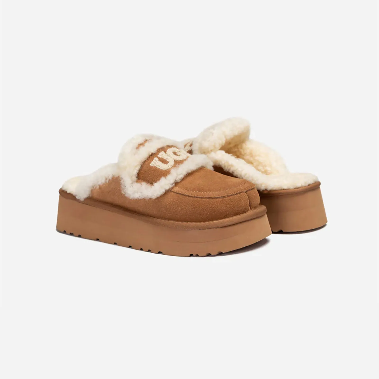 Ugg Slipper Ladies Platform Violet Chestnut 41