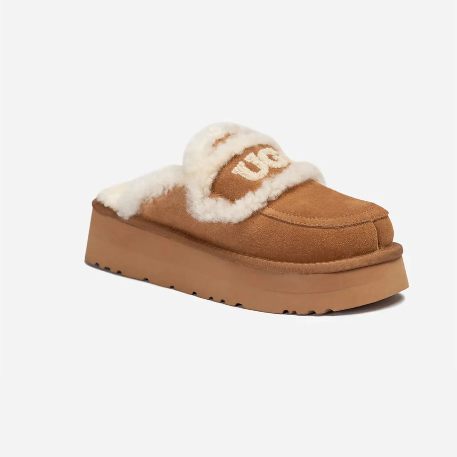 Ugg Slipper Ladies Platform Violet Chestnut 41