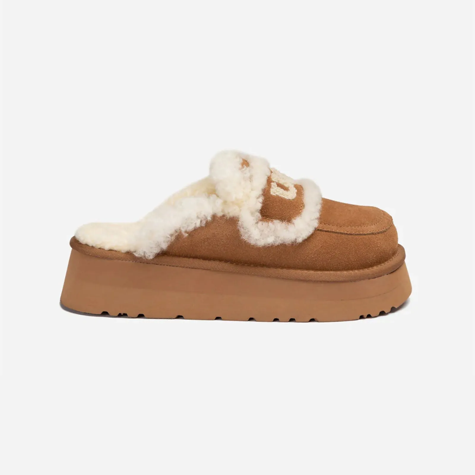 Ugg Slipper Ladies Platform Violet Chestnut 41