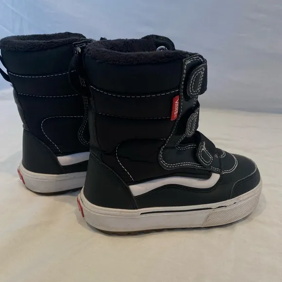 VANS Cruiser V Vansguard MTE - Kids Snow Boots - Black / White Toddler Size 12