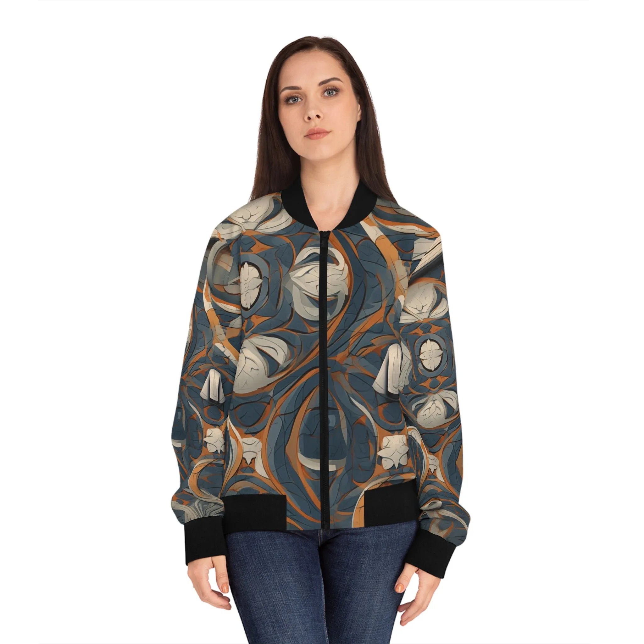 Women's Bomber Jacket - Snow trooper Renaissance Painting