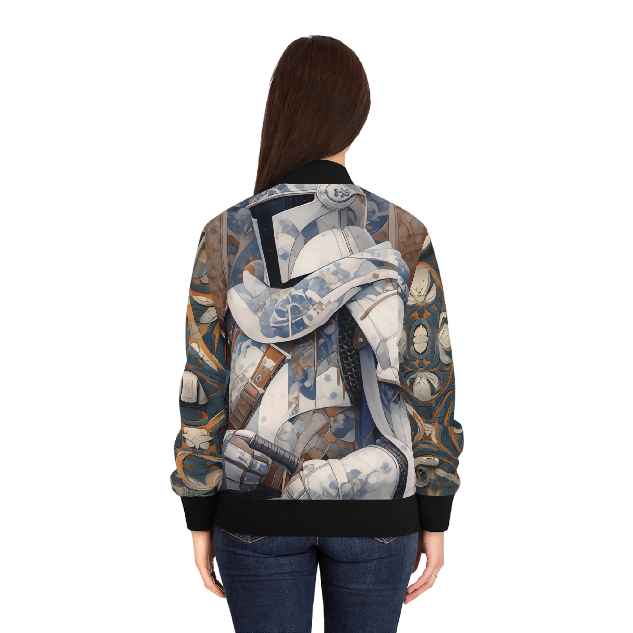 Women's Bomber Jacket - Snow trooper Renaissance Painting