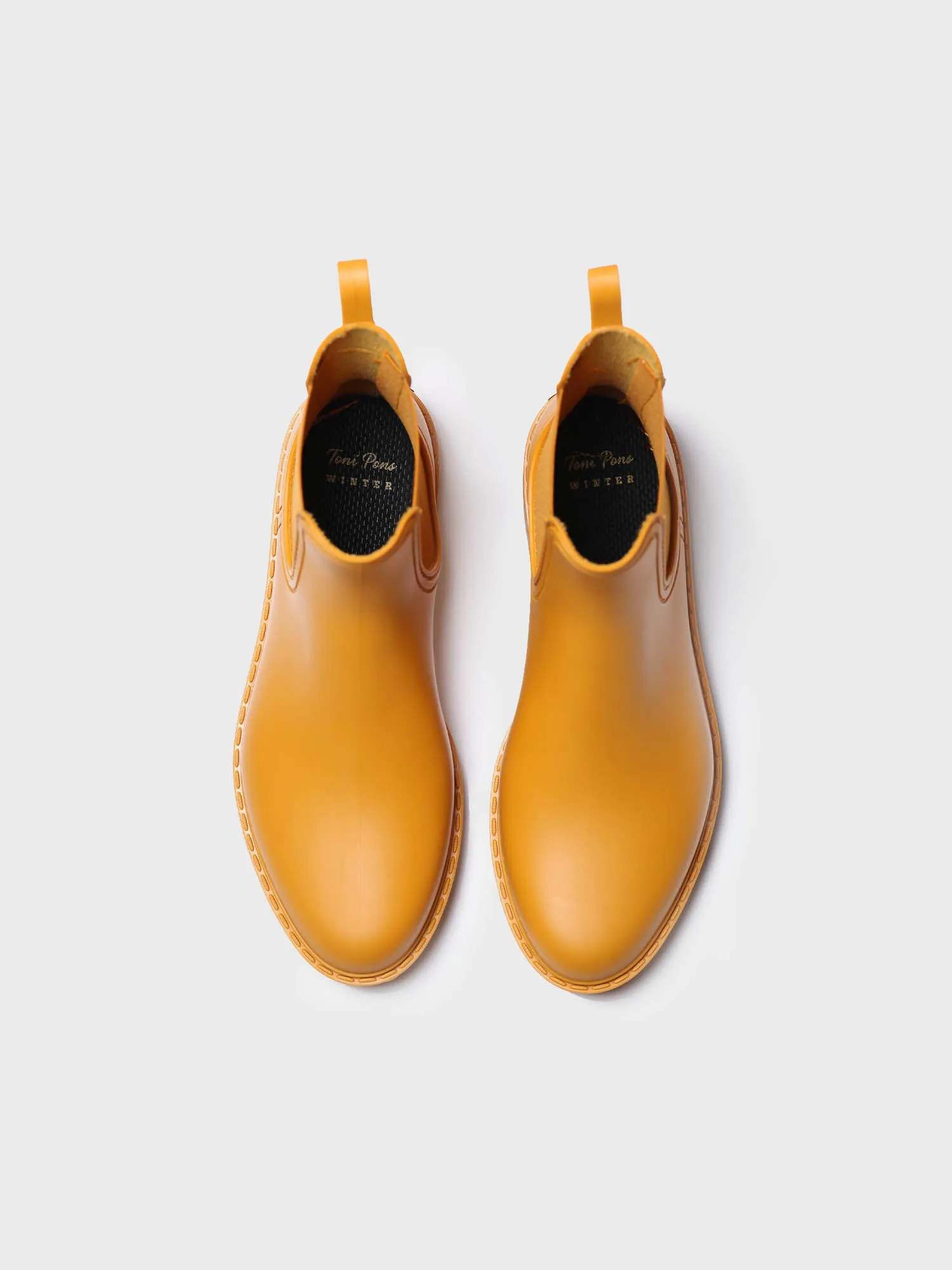 Women's Chelsea-style Waterproof Ankle boot in Ocre - CONEY