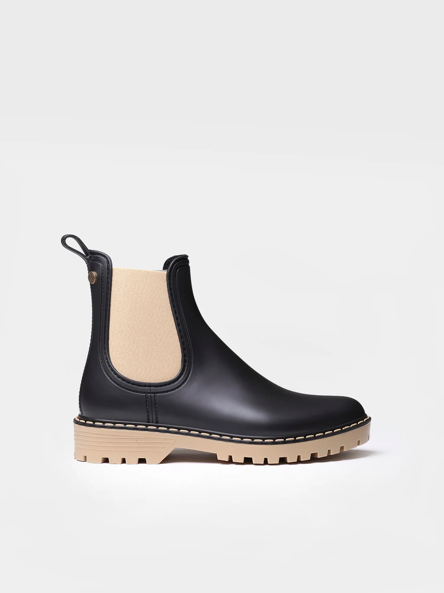 Women's rain Ankle boot in Beige - CAVOUR