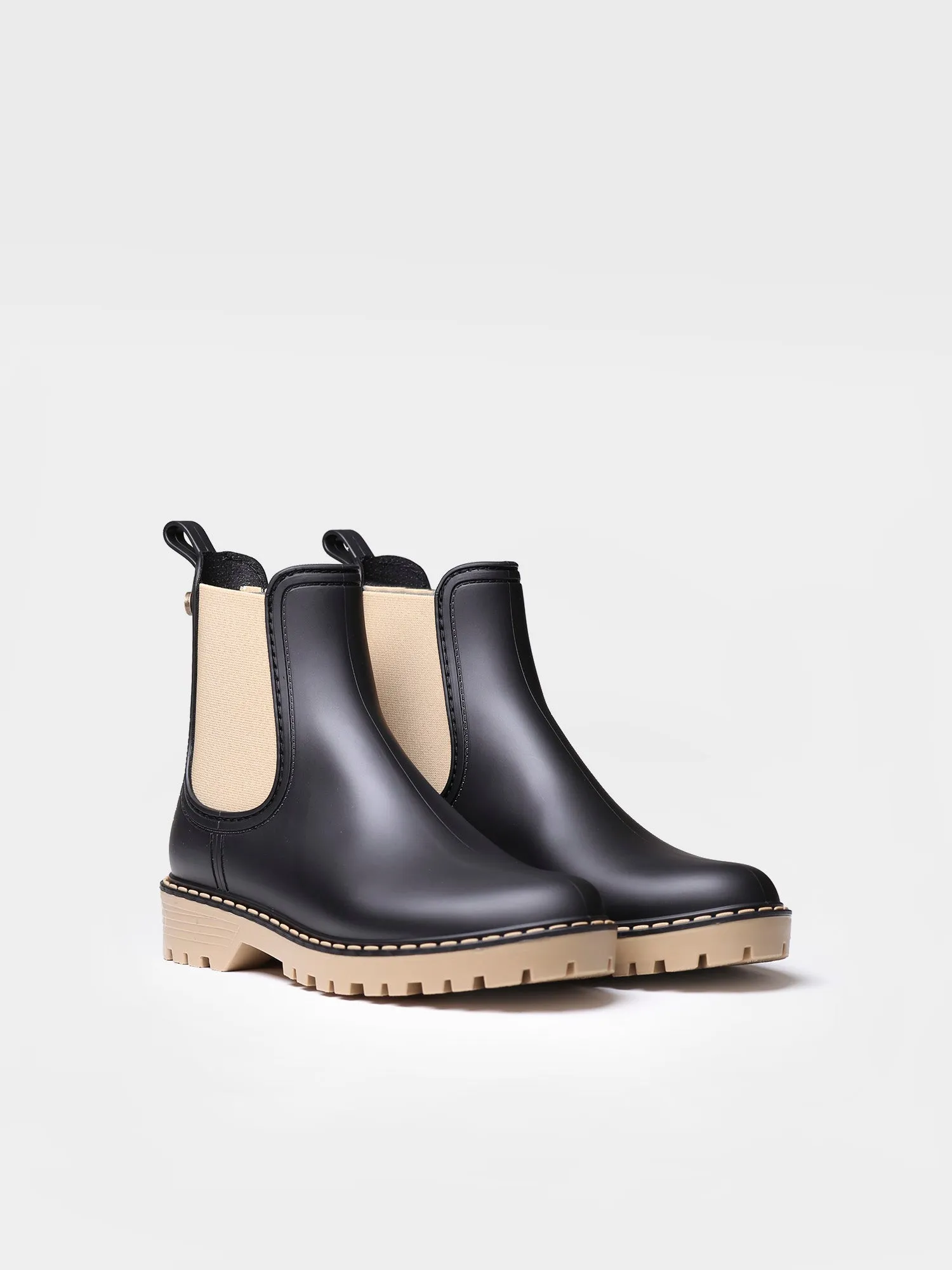 Women's rain Ankle boot in Beige - CAVOUR
